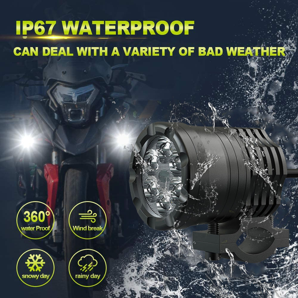 NLpearl 60 Вт мотоциклетные св – обзор и цена Universal Motorcycle Led Headlight Projector